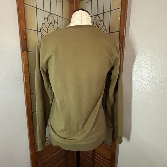 Well Worn BLM Olive Green Black Lives Matter Silhouette Sweatshirt Size XL - Picture 3 of 9